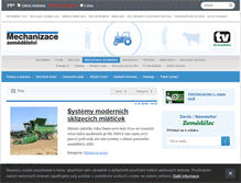 Tablet Screenshot of mechanizaceweb.cz